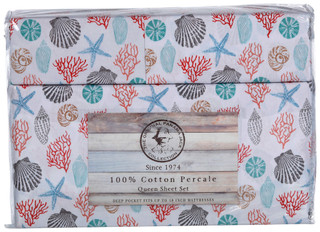 Thumbnail 2: Panama Jack Queen Cotton Percale Sheet Set 