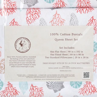 Thumbnail 7: Panama Jack Queen Cotton Percale Sheet Set 