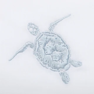Thumbnail 3: Panama Jack Embroidered Blue Sea Turtle Sheet Set 