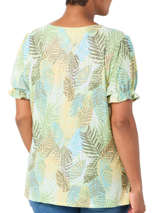 Thumbnail 2: Coral Bay Plus Short Sleeve Foil Top 