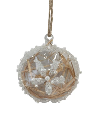 Thumbnail 1: Magical Season Glass Clear Sand Dollar Ornament 