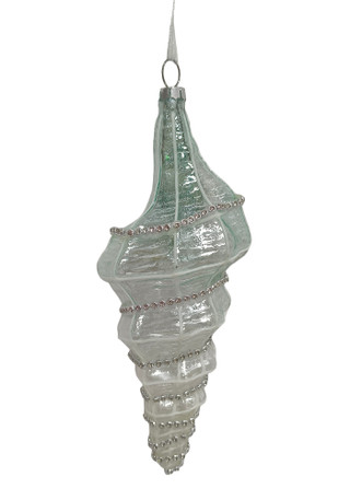 Thumbnail 2: Magical Season Blue Conch Shell Ornament 