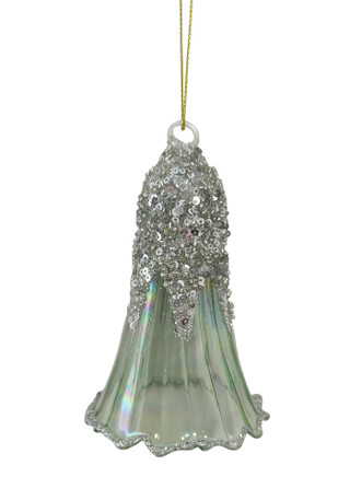Thumbnail 1: Magical Season Glass Blue Bell Ornament 