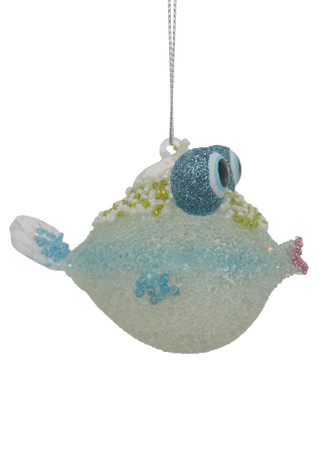 Thumbnail 1: Magical Season Blue Kiss Fish Glass Ornament 