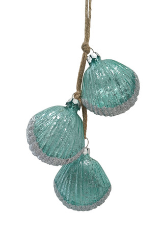 Thumbnail 2: Magical Season Triple Shell Glass Ornament 