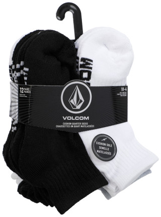 Thumbnail 1: VOLCOM Boys 12 Pc Cushion Quarter Socks 