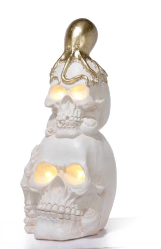 Thumbnail 2: Magical Season 27 in Stacked Skull Octopus Halloween Decor 
