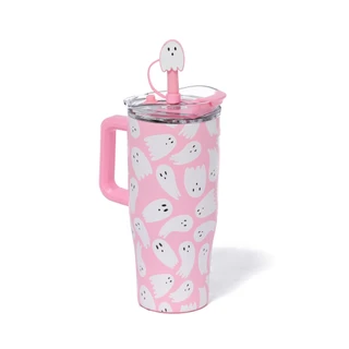 Thumbnail 1: Wellness 30 oz Halloween Ghosts Insulated Water Bottle  