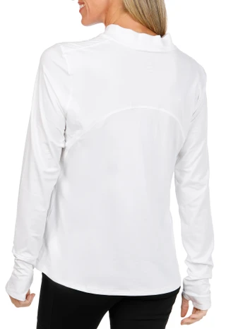 Thumbnail 2: Under Armour Women's Active 1 Pocket Long Sleeve 1/4 Zipper Running Top 