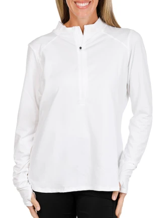 Thumbnail 1: Under Armour Women's Active 1 Pocket Long Sleeve 1/4 Zipper Running Top 