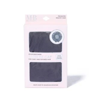 Thumbnail 1: Must-Have Beauty Satin Tie Cap w/ Adjustable Band 