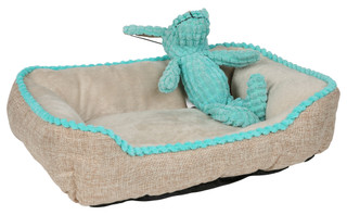 Thumbnail 1: American Kennel Club 2 Pc Pet Bed w/ Plush Pet Toy Gift Set 