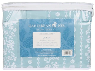 Thumbnail 2: Caribbean Joe Queen Size 6 Pc Sheet Set 