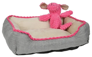 Thumbnail 1: American Kennel Club 2 Pc Pet Bed w/ Plush Pet Toy Gift Set 