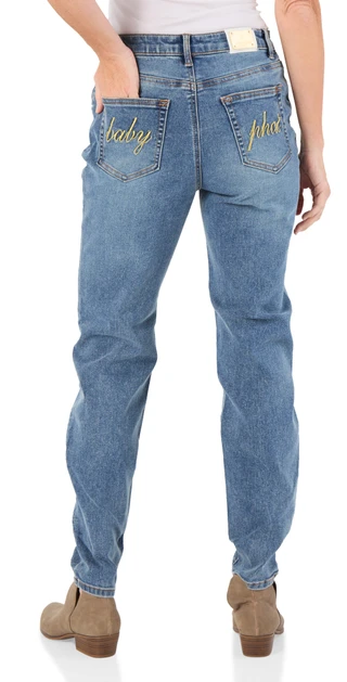 Thumbnail 2: Baby Phat Juniors Embroidered Back Skinny Jeans 