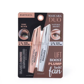 Thumbnail 1: Juliette & Co.  2 Pk Black & Brown Mascara Duo Kit 