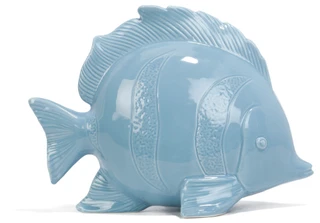 Thumbnail 2: Sand + Sea 9 in Ceramic Fish Home Accent 