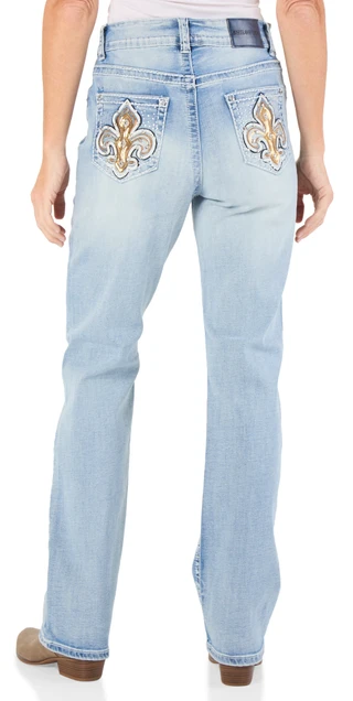 Thumbnail 3: Shiloh Sky Women's Bling Back Straight Jeans 