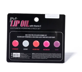 Thumbnail 2: Juliette & Co.  5 Pc Pro Lip Oil w/ Vitamin E Soothing & Hydrating Set 