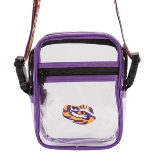 Thumbnail 1: LSU Tigers Foco Clear Crossbody Messenger Team Bag 