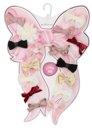Thumbnail 1: Little Me 16 Pc Mini Bow Barrettes Set 