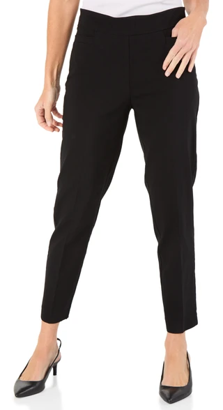 Thumbnail 1: Zac & Rachel Women's Super Stretch Flattering Fit Ankle Pants 