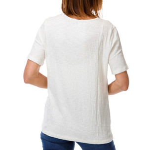 Thumbnail 3: Coral Bay Plus Short Sleeve Textured Henley Neck Top 