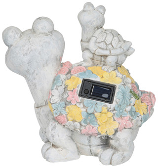 Thumbnail 2: Fancy That 14 In Solar Turtle Mom & Me Outdoor Figurine 