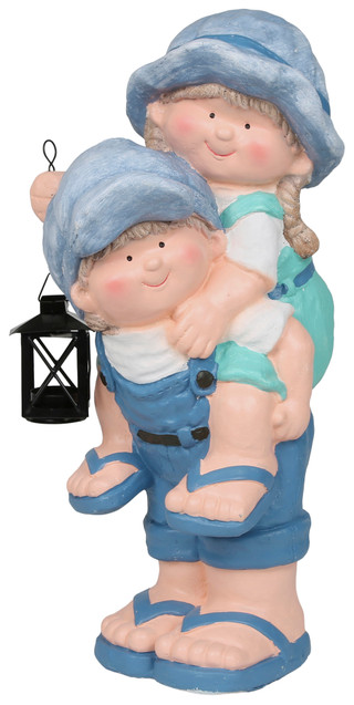 Thumbnail 1: Fancy That 21 In Boy & Girl With Lantern Figurine 