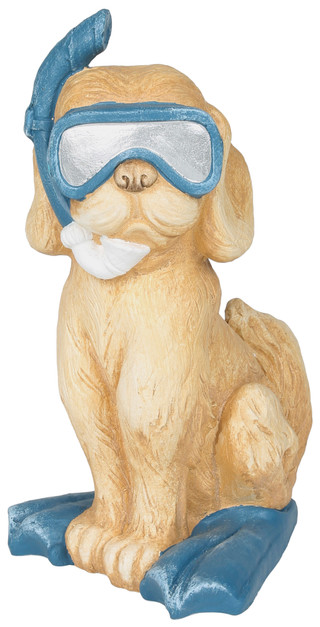 Thumbnail 1: Fancy That 18 In Snorkel Beach Dog Figurine 
