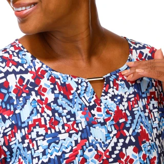 Thumbnail 3: Coral Bay Plus 3/4 Sleeve Print Top 