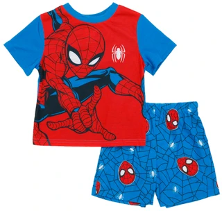 Thumbnail 1: Spiderman Toddler Boys 2 Pc Short Sleeve Graphic Shirt Short Sleep Set 