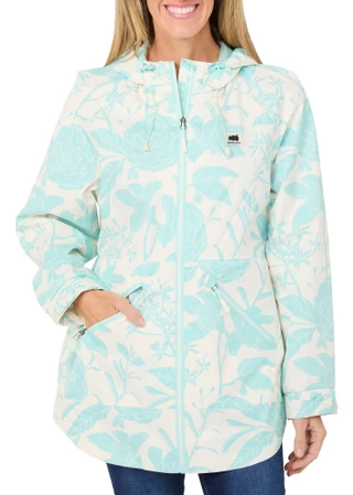 Thumbnail 1: Horizon by Bass Creek Outfitters Women's Floral Zip Up Rain Jacket 