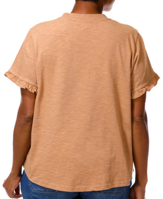 Thumbnail 4: Democracy Plus Floral Embroidered Ruffle Sleeve Top 
