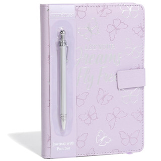 Thumbnail 1: Deejay Home Designs Fly Free Butterfly Journal with Pen 