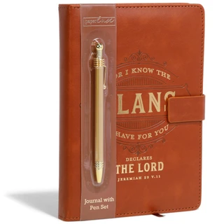 Thumbnail 1: Deejay Home Designs Jeremiah 29 v11 Leather Journal with Pen 