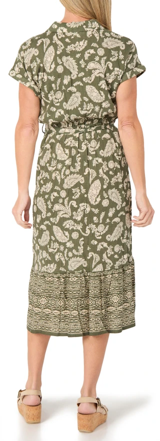 Thumbnail 2: Lucky Brand Women's Short Sleeve Button Down Printed Dress 