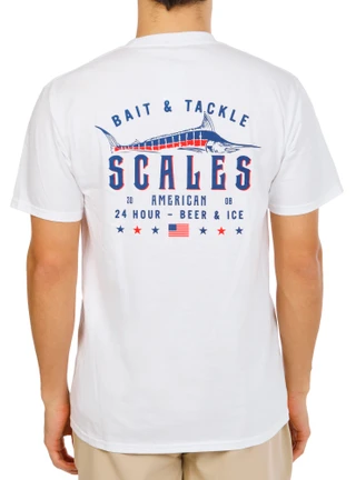 Thumbnail 1: SCALES Men's Short Sleeve Graphic Crew Neck Tee 
