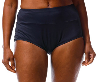 Thumbnail 1: Manhattan Beachwear Plus Solid Wide Band Hipster Swim Bottoms  