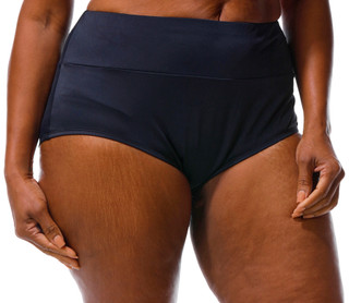 Thumbnail 3: Manhattan Beachwear Plus Solid Wide Band Hipster Swim Bottoms  