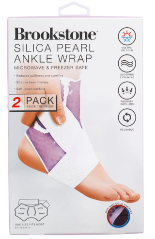 Thumbnail 1: Brookstone 2 Pk Silica Pearls Ankle Wraps  