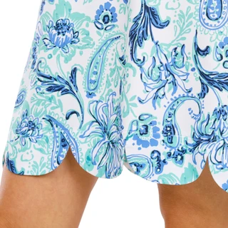 Thumbnail 2: Coral Bay Golf Women's Scallop Detail Artistic Paisley Golf Dress 