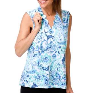 Thumbnail 1: Coral Bay Golf Women's Sleeveless Golf Polo Top 