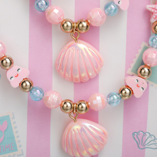 Thumbnail 2: Capelli 3 Pc Seashell Necklace Bracelet Ring Set 