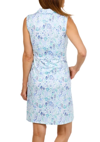 Thumbnail 2: Coral Bay Golf Petite Sleeveless Polo Sea Critter Golf Dress 