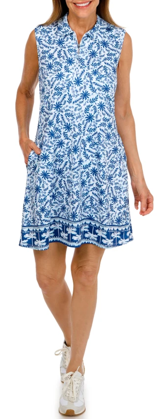 Thumbnail 2: Coral Bay Golf Women's Palm Tree Breeze Golf Dress 