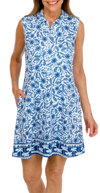 Thumbnail 1: Coral Bay Golf Women's Palm Tree Breeze Golf Dress 