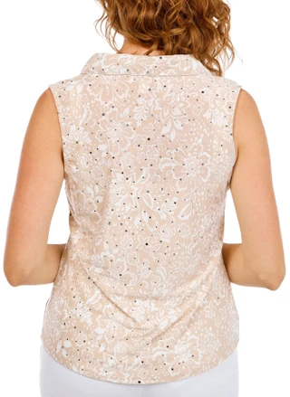 Thumbnail 4: Coral Bay Petite Sleeveless 2 Pocket Top 