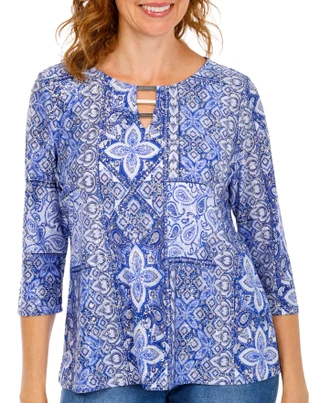 Thumbnail 1: Coral Bay Women's 3Q Foil Top 