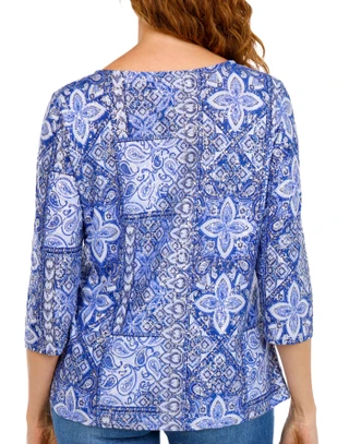Thumbnail 2: Coral Bay Women's 3Q Foil Top 